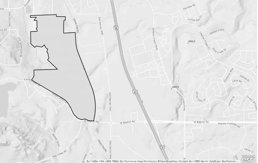 Willow Springs Ranch Metro District Boundary Map